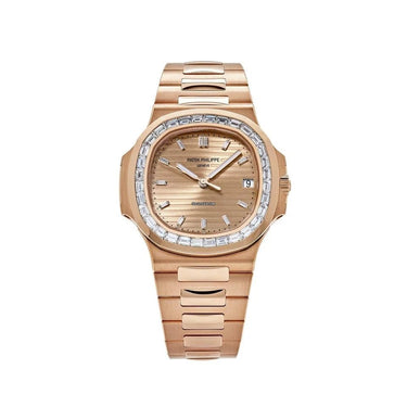 Patek Philippe Limited Edition Asprey Rose Gold Nautilus Factory Baguettes 5723/1R - WatchesOff5thWatch